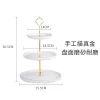 One-piece delivery: dark green European-style three-layer pastry plate, afternoon tea double-layer fruit plate, ceramic tableware, cake plate Item Picture